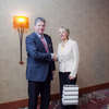 John Castle, REIBC Governor thanking Presenter Charlotte Ciok.