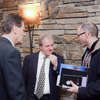 Chatting with Vaughn Palmer during the morning break.