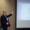 Presenter William (Bill) White on Critical Infrastructure Damage Assessment.