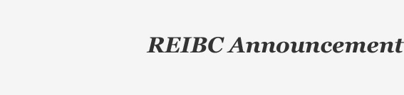 REIBC Announcement
